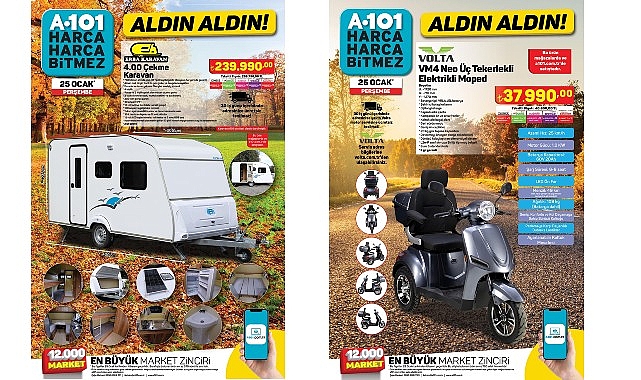 A101'e 25 Ocak'ta Karavan Geliyor