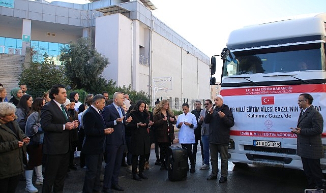İzmir İl Milli Eğitim Müdürlüğünden Gazze'ye Yardım Tırı