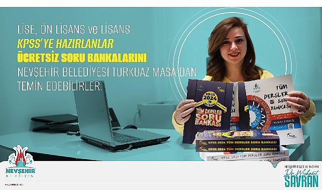 Nevşehir belediyesi'nden kpss adaylarına soru bankası desteği
