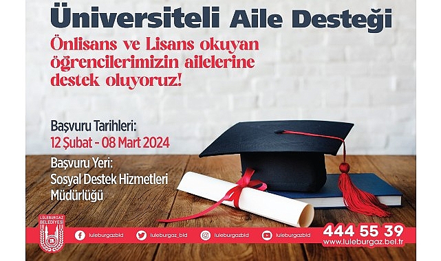 'Üniversiteli Aile Desteği' başvuruları başlıyor