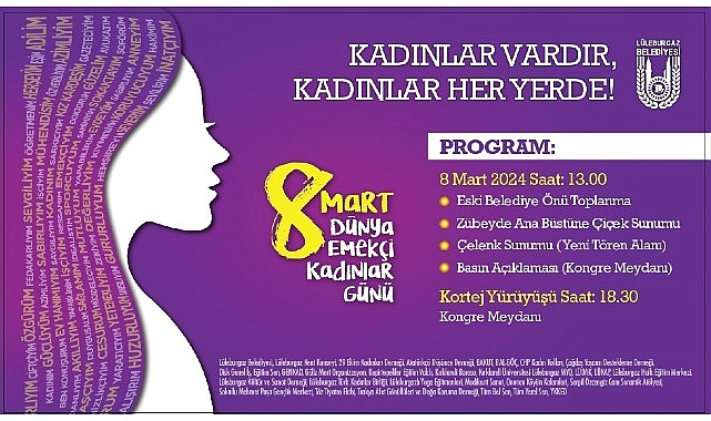 Lüleburgazlı kadınlar 8 Mart'ta meydanlarda!