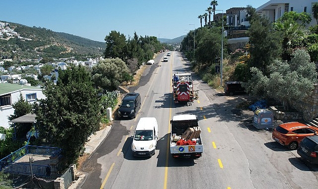 Muğla Büyükşehir Bodrum'un Yollarını Güvenli Hale Getiriyor