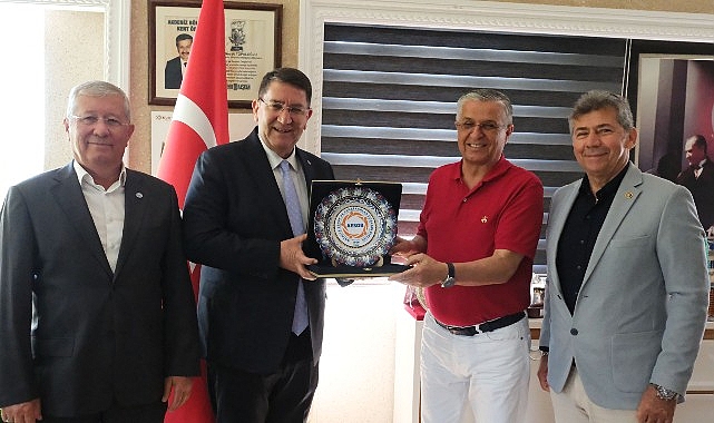 AESOB Başkanı Dere'den Başkan Topaloğlu'na ziyaret