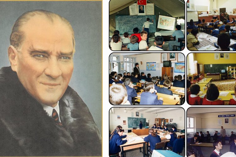 Atatürk'ün tarihi portresi MEB'in arşivinde
