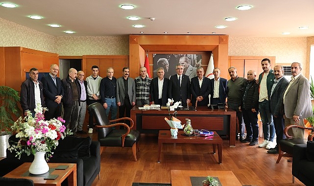 Başkan Mutlu'ya ziyaretçi akını