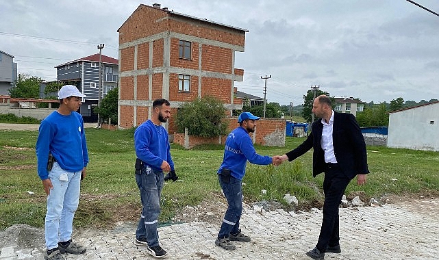 Büyükyoncalı'da iki noktada yol çalışması başladı