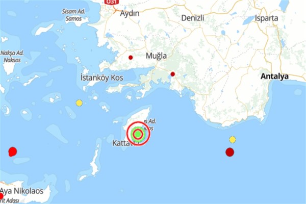 Akdeniz'de deprem