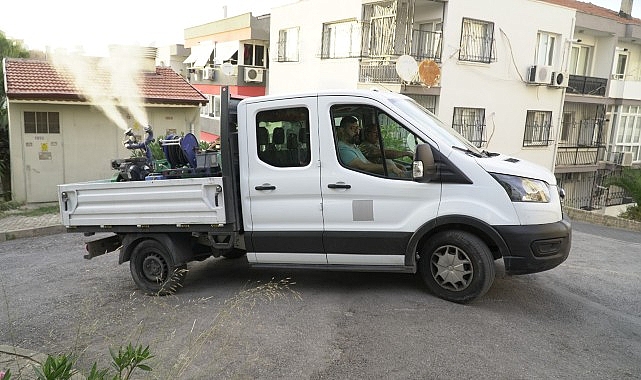 Karabağlar'da mahalle mahalle ilaçlama yapıldı