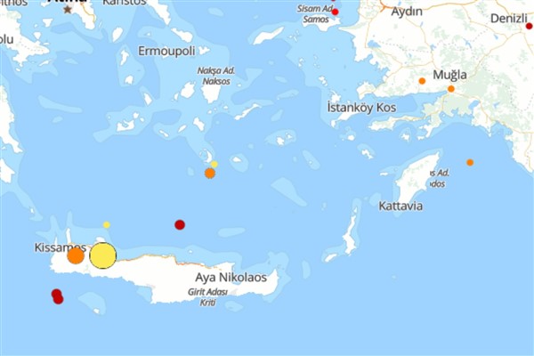 Akdeniz'de deprem