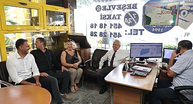 Başkan Özdemir’den taksici esnafına ziyaret