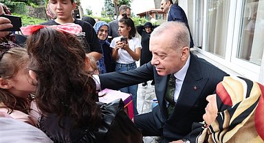 Cumhurbaşkanı Erdoğan, Rize'de