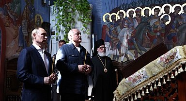 Putin ve Lukaşenko, Valaam Değişim Yortusu Manastırı'nı ziyaret etti