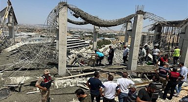 Şanlıurfa'da bir inşaatta iş kazasında 2 işçi yaralandı