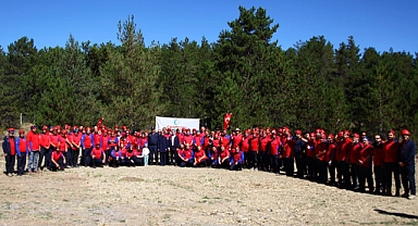 Afyonkarahisar CAK Ekibi Çamlıdere Aluç Dağı Tabiat Parkı'nda tatbikat yaptı
