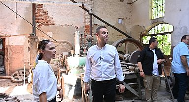 Başkan Akın'dan Marmara Mermer Taş Fabrikası’na ziyaret