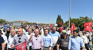 Başkan Akın: Üreten çiftçimizin daima yanındayız