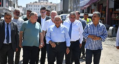 Başkan Büyükkılıç, Argıncık Toptancılar Sitesi'nde inceleme yaptı