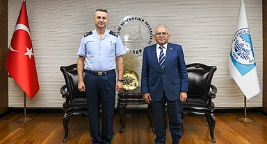 Başkan Büyükkılıç, Garnizon Komutanı Taşan'ı ağırladı