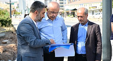 Başkan Er, Tecde Mahallesi İsmet Paşa Caddesi'ndeki çalışmaları inceledi