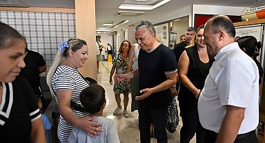 Başkan Uysal, sünnet olan çocukları ziyaret etti
