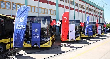 Bursa Büyükşehir Belediyesi, 10 yeni otobüsü BURULAŞ bünyesine kattı