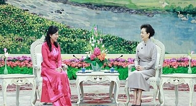 Çin-Vietnam First Lady çay sohbeti