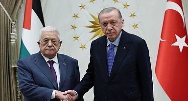 Cumhurbaşkanı Erdoğan, Filistin Devlet Başkanı Abbas ile görüştü