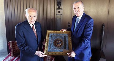 Cumhurbaşkanı Erdoğan, MHP Genel Başkanı Bahçeli ile görüştü