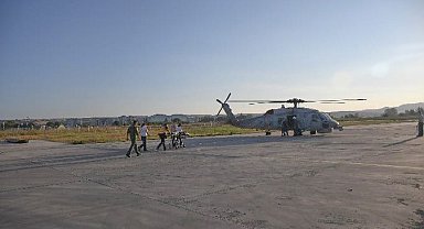 Deniz Kuvvetleri Komutanlığına ait helikopter ile bir vatandaşın tahliyesi sağlandı