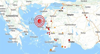Ege Denizi'nde deprem