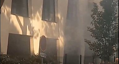 Fransa'da Sinagogun önünde yangın ve patlama
