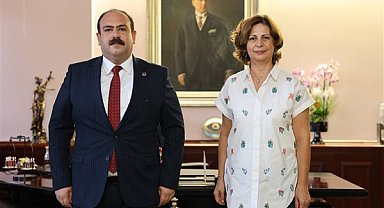 İnönü ve Han belediye başkanlarından Başkan Ünlüce'ye ziyaret