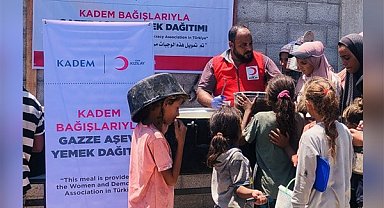 KADEM'den Kızılay'ın Gazze aşevine destek