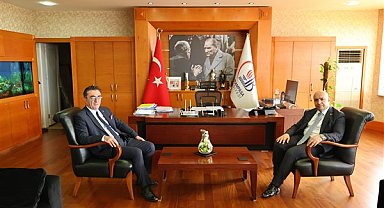 Kaymakam Çiftçi’den Başkan Mutlu’ya iadeyi ziyaret