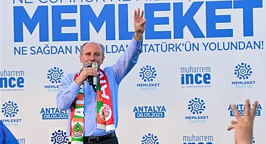 Memleket Partisi Genel Başkanı İnce: Yemeği onlar yedi faturayı biz ödüyoruz
