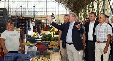 Mudanya'daki kapalı pazar yeri, törenle yeniden açıldı