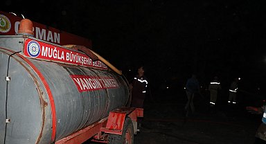 Muğla'daki orman yangınlarında yangına ilk müdahale tankerleri kullanıldı