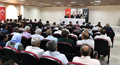 Şanlıurfa Valisi Şıldak, Viranşehir’de muhtarlarla buluştu