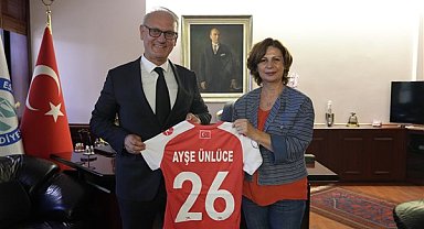THF Başkanı Kılıç, Başkan Ünlüce'yi ziyaret etti