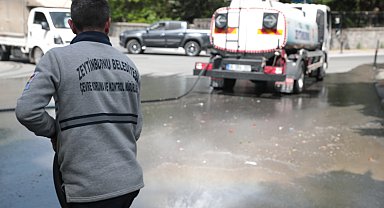 Zeytinburnu sokaklarında yaz temizliği