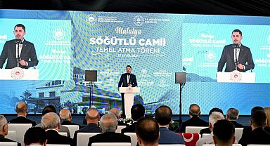 Bakan Kurum, Malatya Söğütlü Cami Temel Atma Törenine katıldı