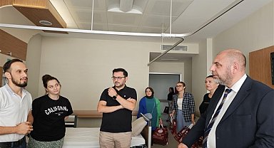 Başkan Aydın’ın hastane ziyaretlerini sürdürdü