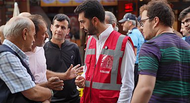 Başkan Bingöl'den Cami Mahallesi’nde esnaf ve vatandaş ziyareti