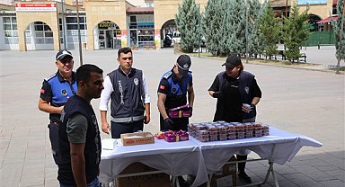 Çankırı zabıtasından vefat eden meslektaşlarına vefa