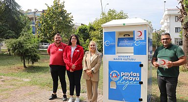 Çiftlikköy’de 22 giysi kumbarası devreye alındı