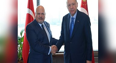 Cumhurbaşkanı Erdoğan, Uluslararası Ceza Mahkemesi Başsavcısı Khan'ı kabul etti