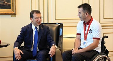 İmamoğlu, İBB Spor Kulübü’nün şampiyonlarını ağırladı
