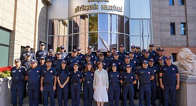 . İtfaiye personeli, Başkan Ünlüce'yi ziyaret etti