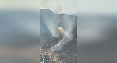 İzmir'de iki ilçede çıkan yangına müdahale edildi