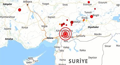 Kahramanmaraş'ta deprem
